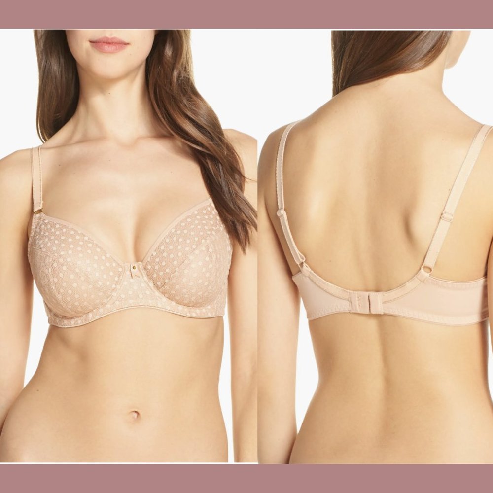 NWT $64 Freya [ 32I US ] Starlight Hero Side Support Underwire Bra Caramel #5657